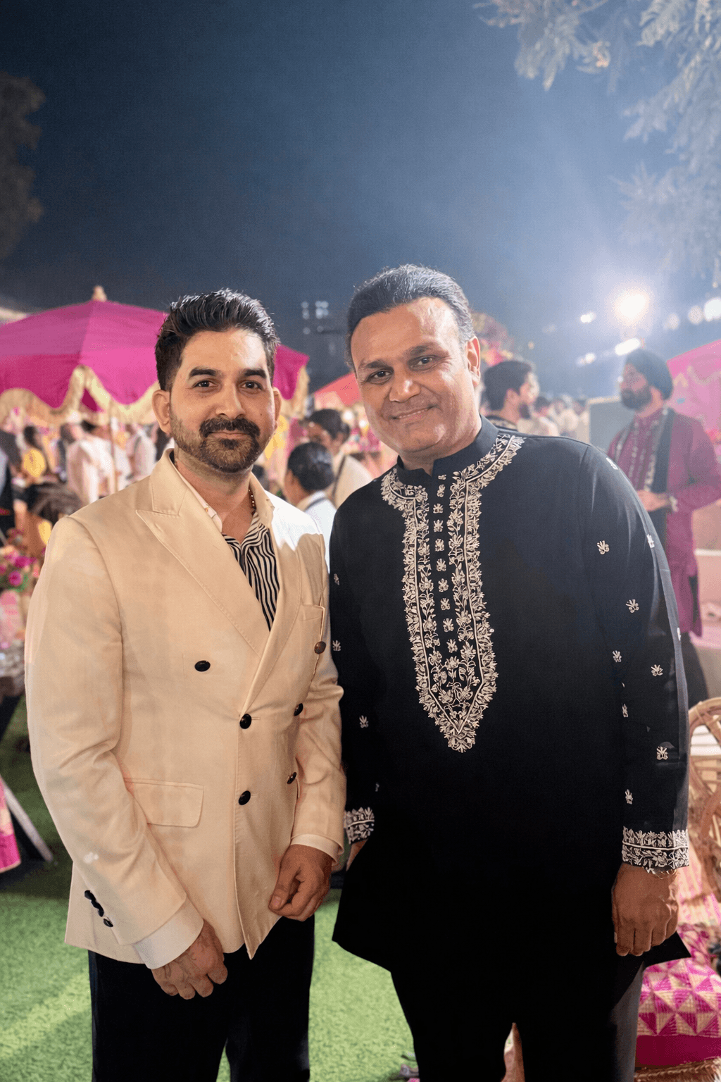 Amit K Thakur networking at an industry event.